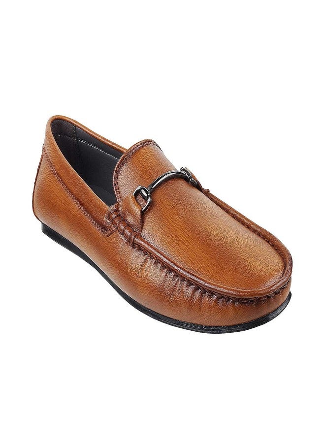 Mochi Mens Leather Tan Loafers (Size (8 UK (42 EU)) - Image 2