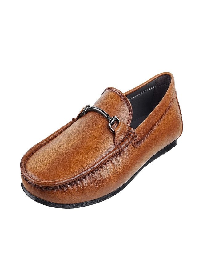 Mochi Mens Leather Tan Loafers (Size (8 UK (42 EU)) - Image 1