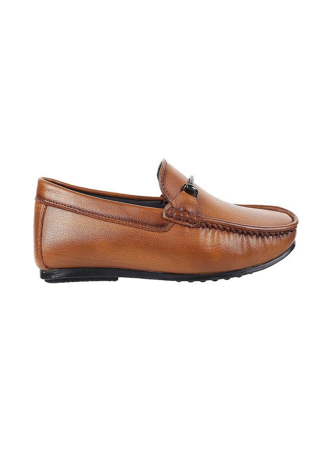 Mochi Mens Leather Tan Loafers (Size (8 UK (42 EU)) - Image 3