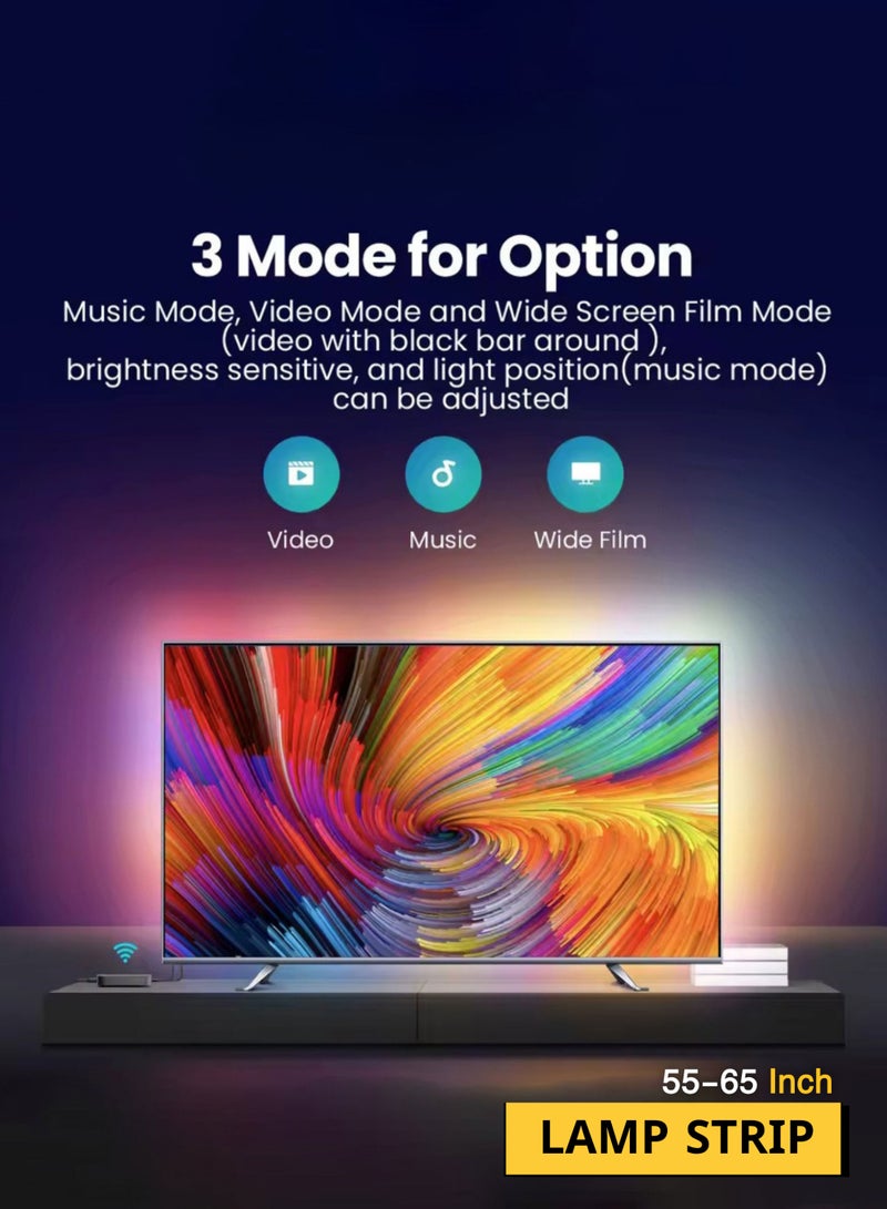 TUYA Sync TV Back Lights IP65 4K  55-65 inches - Image 5