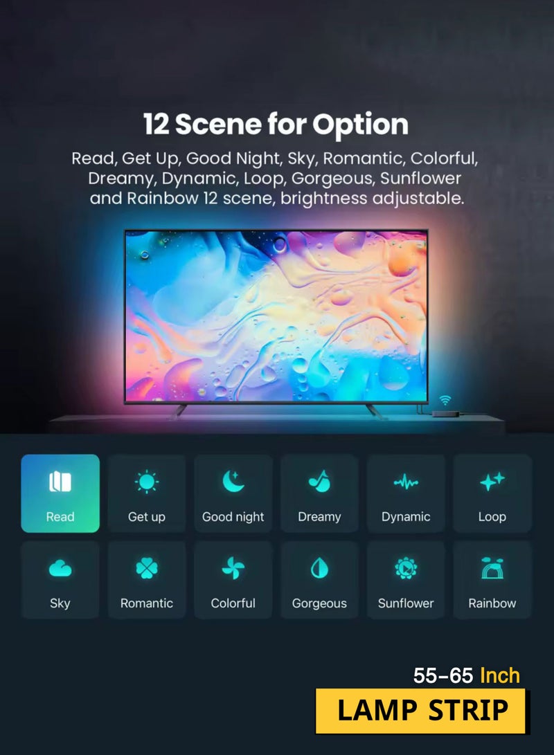 TUYA Sync TV Back Lights IP65 4K  55-65 inches - Image 3