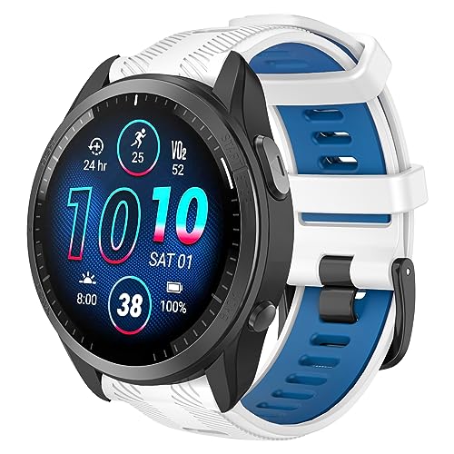 ISABAKE Watch Band for Garmin Forerunner 970/Forerunner 965/Forerunner 955/Forerunner 945/Forerunner 935,Soft Silicone 22mm Replacement Bands compatible with Fenix 5/ Fenix 5 plus/ Fenix 6/ Fenix 6 Pro/Approach S60 - Image 1