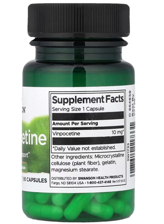 SWANSON VINPOCETINE 10MG | 90 CAPSULES - Image 2