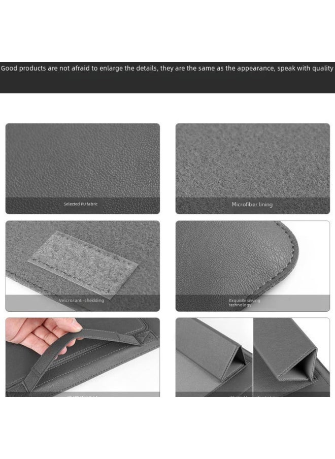 Generic - Suitable For Apple MacBook13 Laptop Bag 15.6 Lenovo Xiaoxin Four-piece Bracket Inner Bag-Color:Camel (no Accessories)-Applicable Model:16/17 Inch Universal (with Medium Package) - Image 1