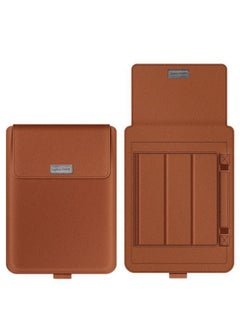Suitable For Apple MacBook13 Laptop Bag 15.6 Lenovo Xiaoxin Four-piece Bracket Inner Bag-Color:Camel (no Accessories)-Applicable Model:16/17 Inch Universal (with Medium Package)
