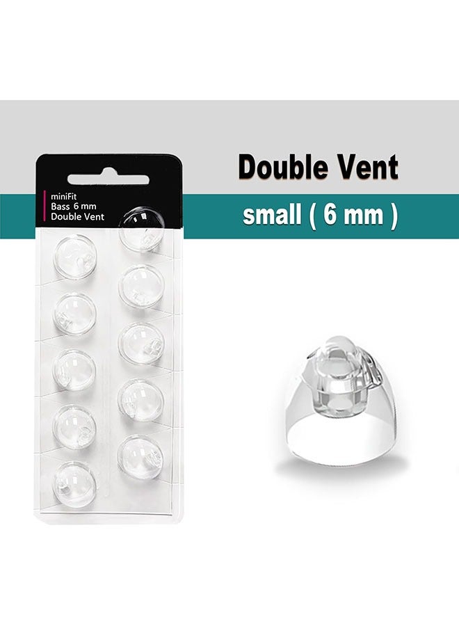 general Tingoton Hearing Aid Domes for Oticon MiniFit Double Vent Bass Domes: 2 Packs (6mm),Universal Domes for Oticon Hearing Aid Supplies - Image 3