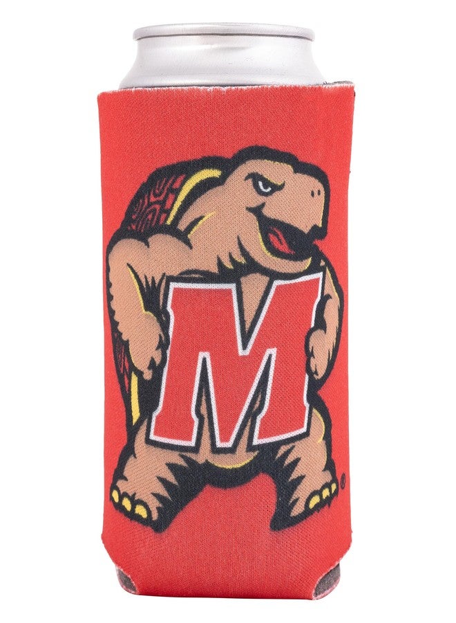 Desert Cactus University of Maryland Can Insulator Terrapins UMD Terps Beverage Cooler 1 Pack Foam 12oz Can Holder Single Sided (Design A) - Image 1