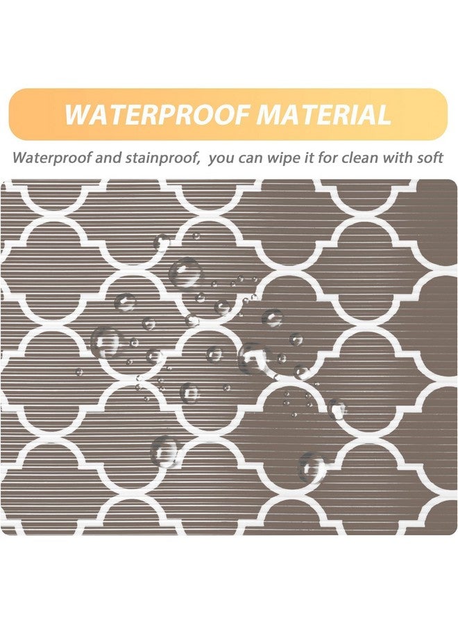 STAR WORK Non Adhesive Shelf Liners for Kitchen Cabinets, Non Slip Drawer Liners for Kitchen, Waterproof Cabinet Liners for Shelves, Fridge Liner for Dresser/Fridge/Bathroom (Grey Quartre, 45 cm X 3 m) - Image 3