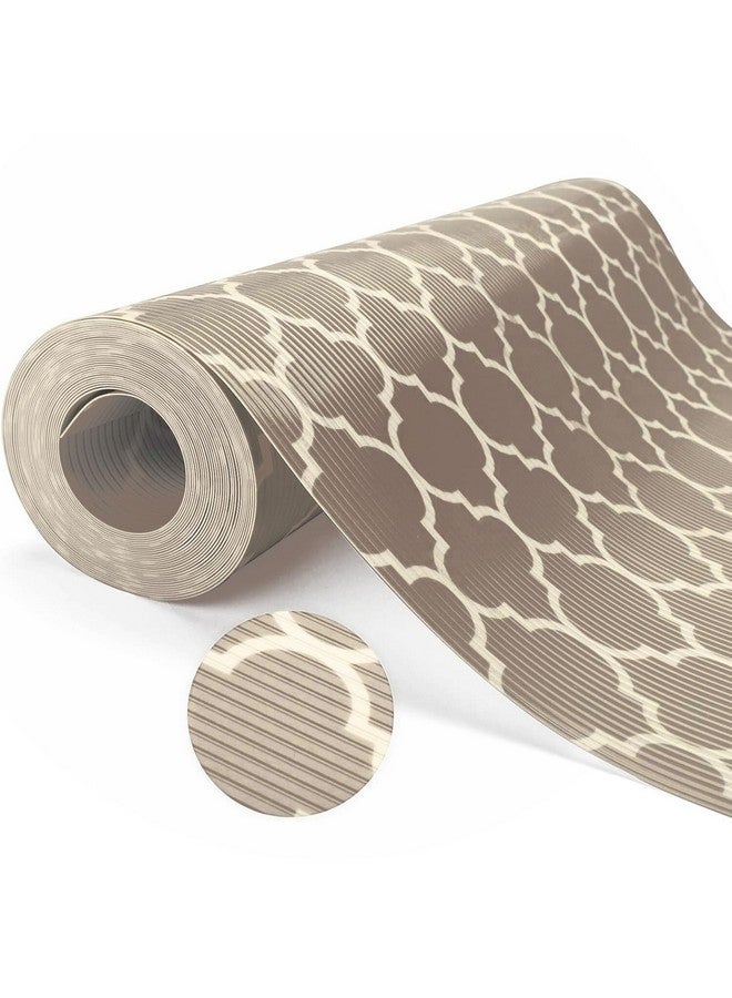 STAR WORK Non Adhesive Shelf Liners for Kitchen Cabinets, Non Slip Drawer Liners for Kitchen, Waterproof Cabinet Liners for Shelves, Fridge Liner for Dresser/Fridge/Bathroom (Grey Quartre, 45 cm X 3 m) - Image 1