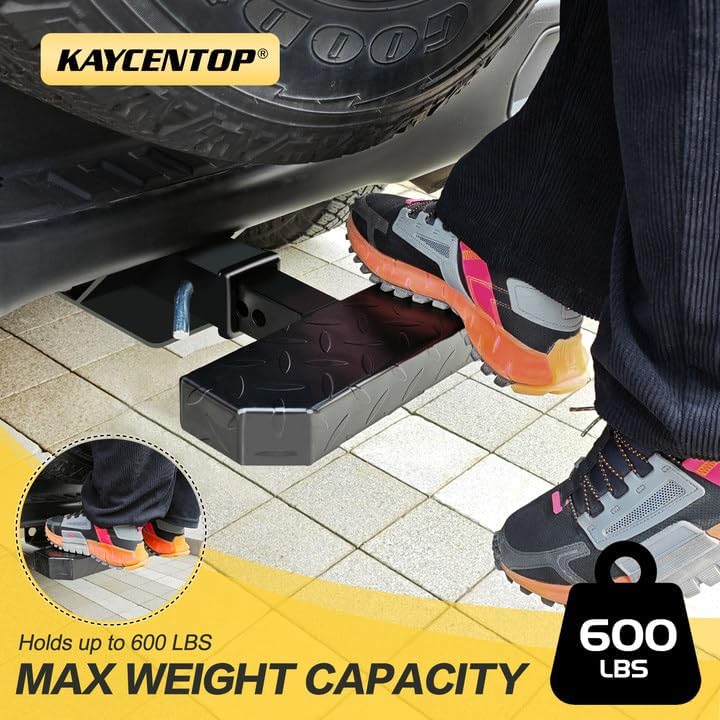 KAYCENTOP Universal Hitch Step - Anti Slip Towing Bumper Guard - Image 3