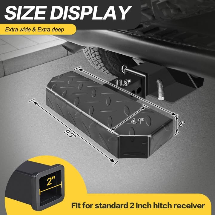 KAYCENTOP Universal Hitch Step - Anti Slip Towing Bumper Guard - Image 2