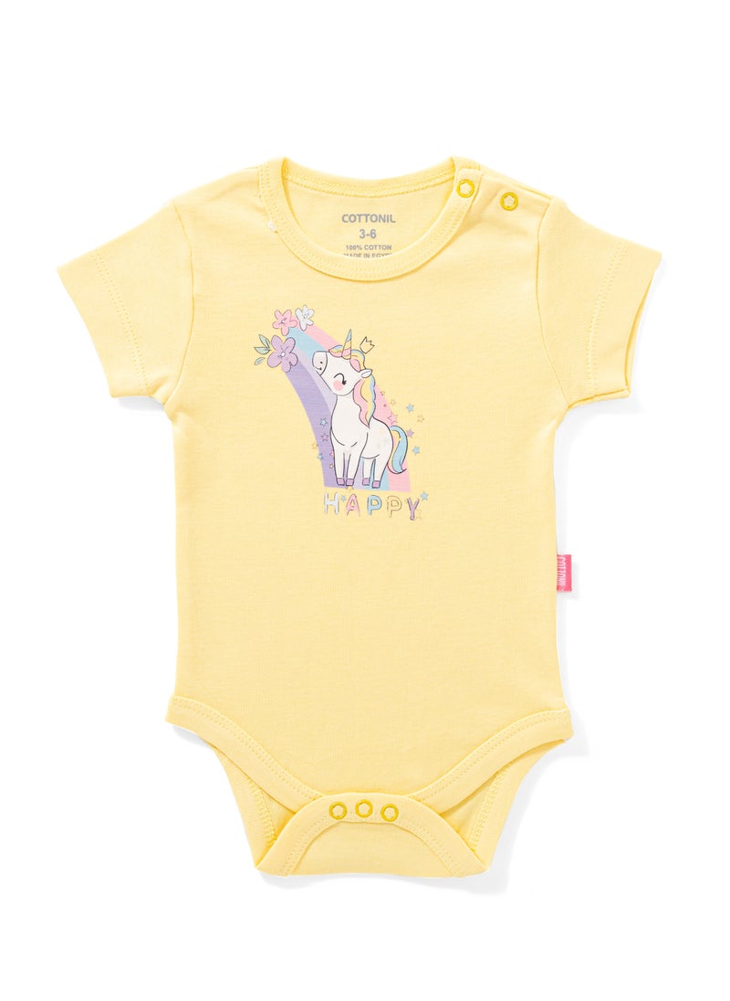 COTTONIL - Pack of 3 Cotton Half Sleeve Bodysuit for Baby - Image 1