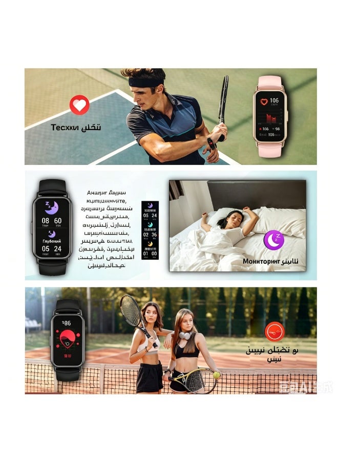 Smart Watch Fitness Tracker for Men Women, 1.47” HD Display, Call Function, SpO2/Heart Rate/Sleep Monitor, IP67 Waterproof, Compatible with Android iOS - Image 5