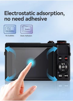 Tersely 3-Pack for Canon G7X Mark III Digital Camera Screen Protectors 9H Hardness Tempered Glass Film, Anti-Scrach Anti-Fingerprint Anti-Bubble Anti-Water Anti-Dust  - Image 4