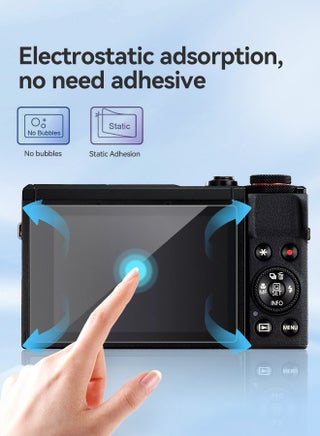 3 عبوات لواقيات شاشة الكاميرا الرقمية G7X Mark III من كانون G7X Mark III من كانون G7X Mark III، فيلم زجاجي مقوى 9H، مضاد للخدوش ومضاد للبصمات والفقاعات والماء والغبار - view 4