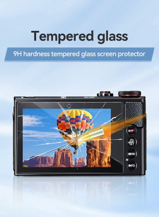 3 عبوات لواقيات شاشة الكاميرا الرقمية G7X Mark III من كانون G7X Mark III من كانون G7X Mark III، فيلم زجاجي مقوى 9H، مضاد للخدوش ومضاد للبصمات والفقاعات والماء والغبار - view 3
