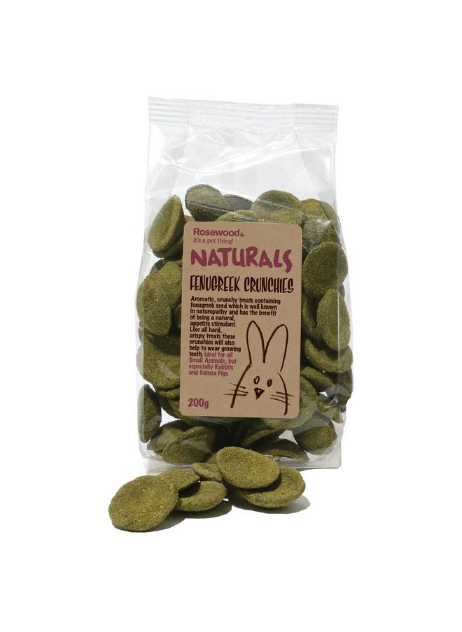 Rosewood Pet 1 Pouch Fenugreek Crunchies Food For Small Animals, 200G  - Image 1
