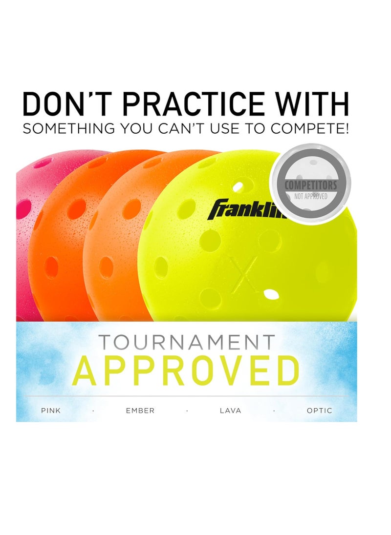 Franklin Sports Sports Outdoor Pickleballs - X-40 Pickleball Balls - Usa Pickleball (Usapa) Approved - Official Us Open Ball - 3 Pack  - Image 5
