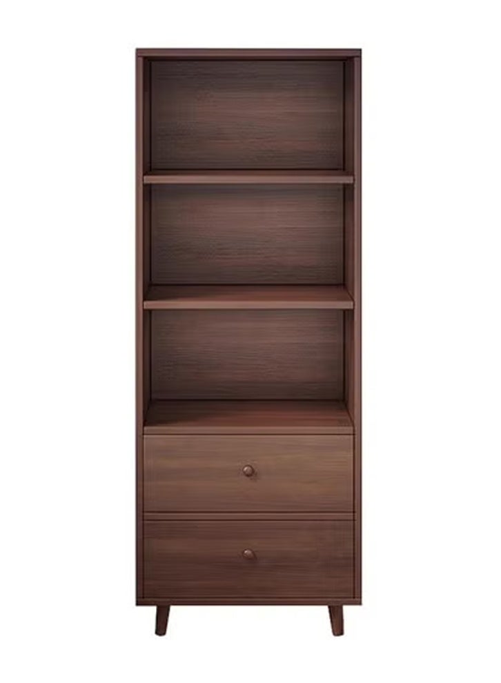 كلناميان رف تخزين متعدد الطبقات للكتب، خزانة عرض أنيقة لغرفة المعيشة، 50*30*181.5 سم، لون بني - Image 2