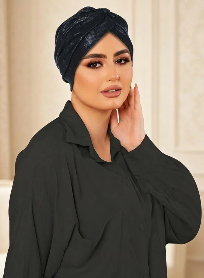 Take Two Black Plain Turban Hijab