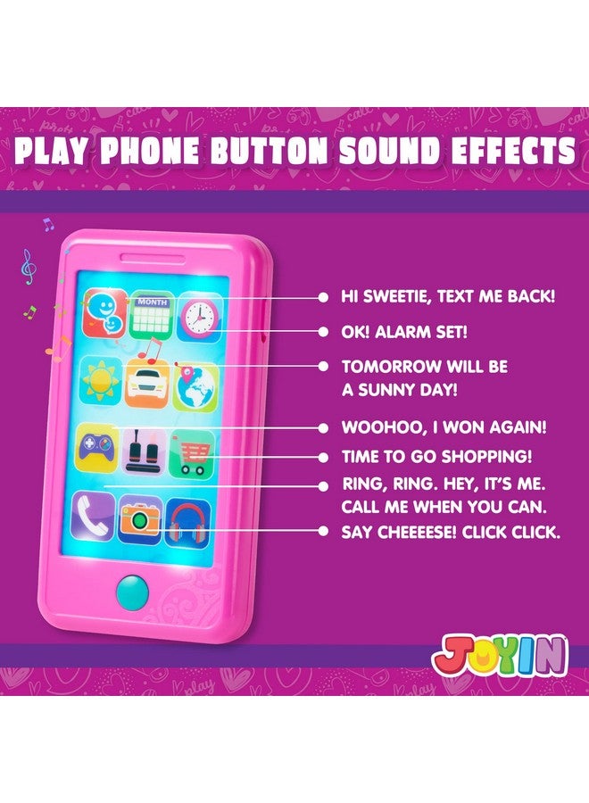 JOYIN JOYIN Pretend Play Smart Phone, Keyfob Key Toy and Credit Cards Set, Kids Toddler Cellphone Toys, Toddler Birthday Gifts Toys for 1 2 3 4 5 Year Old, Kids Presents, Easter Basket Stuffers - Image 3