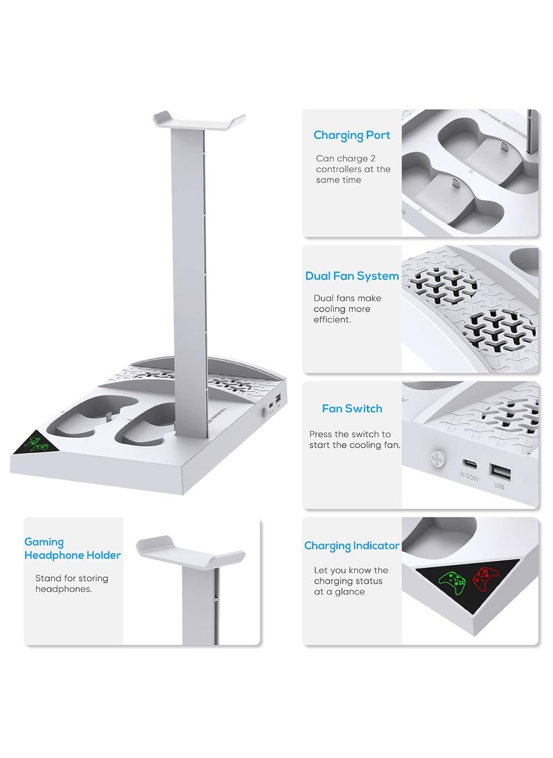 ماركة غير محددة - Vertical Cooling And Charging Stand For Xbox Series S Console - Image 1