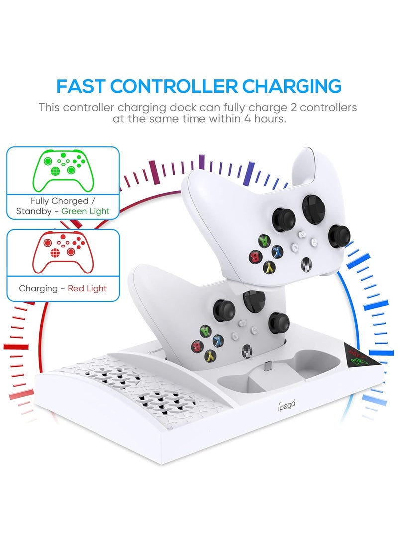 ماركة غير محددة - Vertical Cooling And Charging Stand For Xbox Series S Console - Image 1