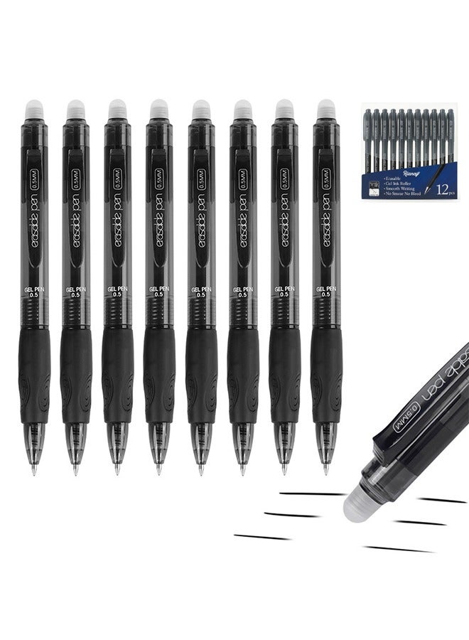 RIANCY 12 black erasable pens in a box gel pen easy erasable pen large capacity pen  - Image 1