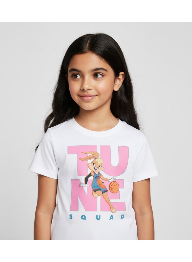 Space Jam تي شيرت موضة للفتيات سبيس جام 2-8 سنوات - Image 1