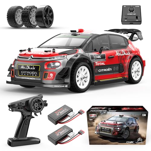 MJX Hyper GO 14303 1/14 Citroen C3 Fast RC Cars for Adults, Max 40mph Brushless RC Drift Car with Gyro, 4WD RTR High Speed RC Rally Car, 2 of 2000 mAh Drifting RC Remote Control Car for Adult - Image 1
