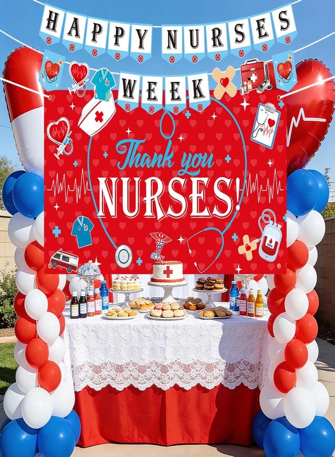 COCHIE Nurses Week Decorations 2026 Thank You Nurses Banner Nurses Party Hanging Backpack Decorations Thank You Nurse Appreciation Gifts Bulk for Nursing Graduation Party Supplies - Image 4