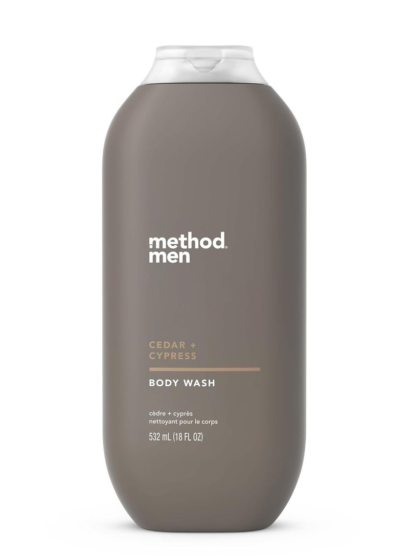 Method - Method Men Body Wash, Cedar + Cypress, Paraben and Phthalate Free, 18 fl oz (Pack of 1) - Image 1