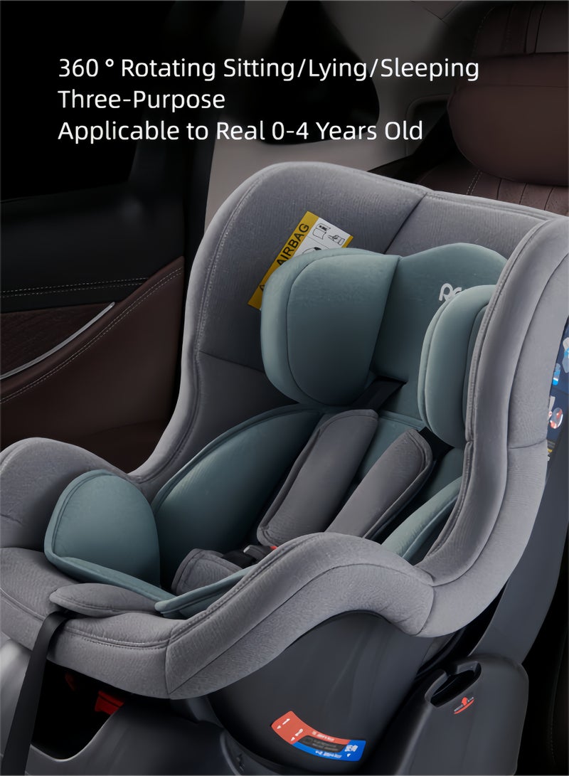 Toddler Car Seat 0 to 4 Years Adjustable Reclining Infant Car Seat Shock-Absorbing Cushion 360 Surround Protection Universal for Most Vehicles  - Image 4