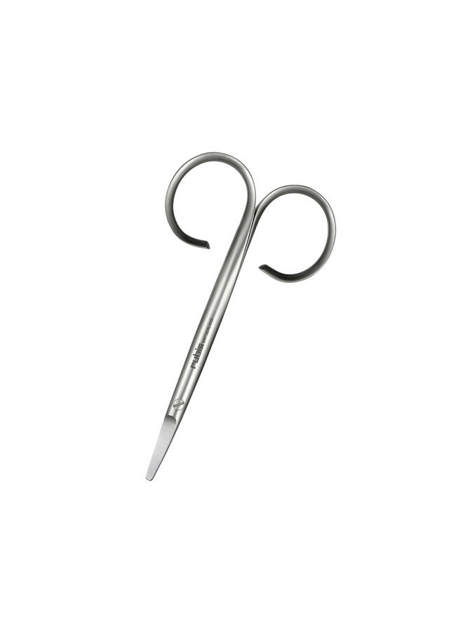 Rubis Stainless Steel Infant Nail Scissors with Blue Leather Elephant Case, For Precise Fingernails and Cuticles, 1K416, Silver,Rubis Switzerland Swiss Made World Renowned Precision - Image 2