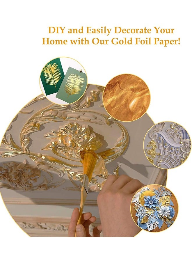 HY 3 PCS Edible Gold Leaf with a tweezer, Genuine Gold Flakes for Cooking, Cakes, Makeup, Gilding, Decoration, Health & Spa for Cake Decorating, Baking & Cooking, Art Crafts & DIY Projects Makeup & Home  - Image 3
