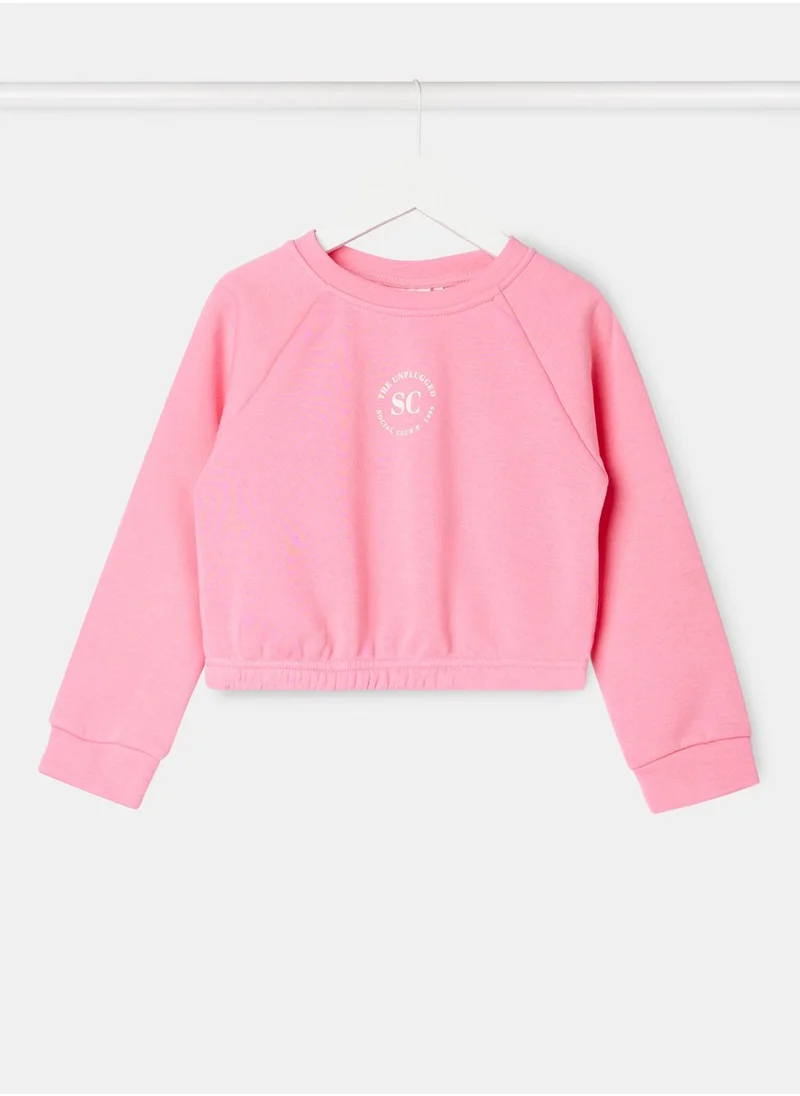 اونلي Girls Basic Long Sleeve Sweatshirt