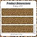 Sinbana 3pcs Leopard Icing Image Cake Borders 1050x250in2667x635cm Glutinous Rice Paper Material Leopard Print Cake Wrap for Animal Theme Birthday Party Supplies - Image 4