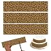 Sinbana 3pcs Leopard Icing Image Cake Borders 1050x250in2667x635cm Glutinous Rice Paper Material Leopard Print Cake Wrap for Animal Theme Birthday Party Supplies - Image 2