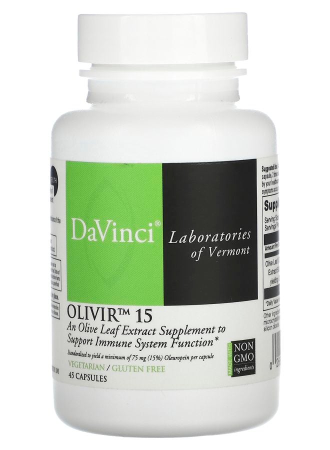 DaVinci Laboratories of Vermont Olivir 15 45 Capsules