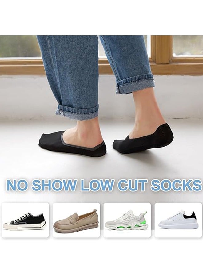 Generic 5 pairs Women No Show Socks Ultra Low Cut Liner Socks Ice Feeling socks Non Slip Liner Invisible Hidden Thin Socks  - Image 4
