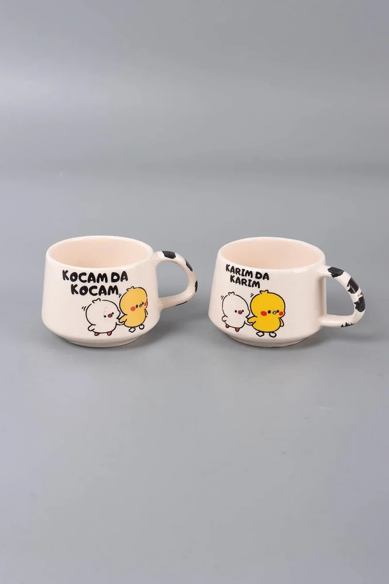 Pikas Ceramic 2-Piece Mug My Husband Is My Husband My Wife Is My Wife, Printed Mug