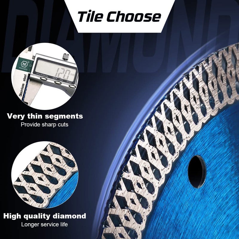 DAPRO 5Pcs/Lot Super Thin Tile Blade 4.5" Diamond Saw Blades for Granite Marble Ceramic Porcelain Tile - Image 4