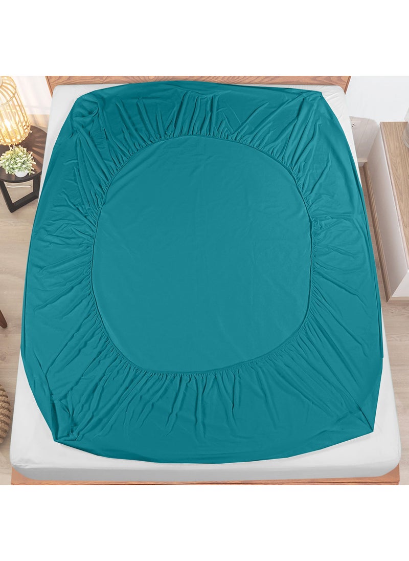Utopia Bedding Utopia Bedding Waterproof Mattress Protector Queen Size  Premium Terry Mattress Cover 200 GSM  Breathable  Fitted Style with Stretchable Pockets (Denim)  - Image 3