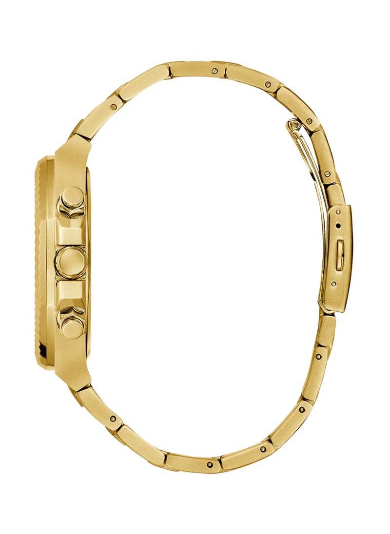 GUESS - Equity Men’s Gold Tone Multi-function Stainless Steel Watch GW0703G2 - 44mm - Gold - Image 1