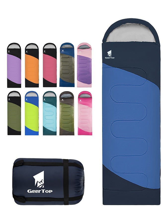 GEERTOP Backpacking Sleeping Bag for Camping, Lightweight Sleeping Bags for Adults Kids Summer Warm Cold Weather Hiking Travel - Image 1