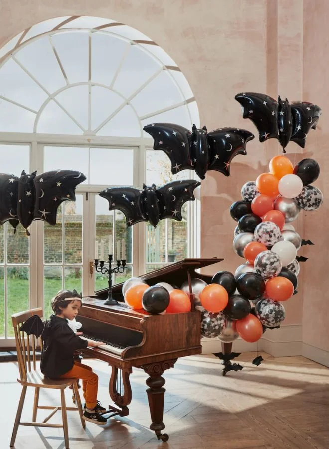 Meri Meri Sparkle Bat Foil Balloons Pack of 3