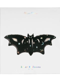 Sparkle Bat Foil Balloons Pack of 3