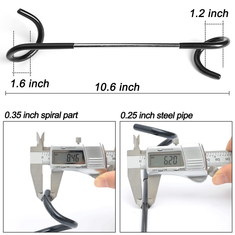 Anranmm 2 PCS Wrap Hooks Bird Feeder Pole Attachment Extra Feeder Arm Addition Pole Hook Birdfeeder Accessories for Hanging Bird Feeders - Image 3