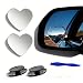 MARLBSTON 2 pcs Blind Spot Mirrors 2 Heart Shaped HD Glass Convex 360 Wide Angle Side Rear View Mirror with ABS Housing for Cars SUV and Trucks Chrome Heart shape Pack of 2 - Image 2