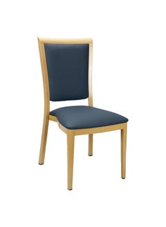 Micasa Elegant Design High Quality Armless Dining Chair Blue and Beige 95 x 46 x 48 cm HM-M015 